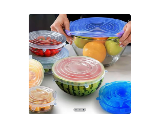 Set de tapas de silicona X6 pza