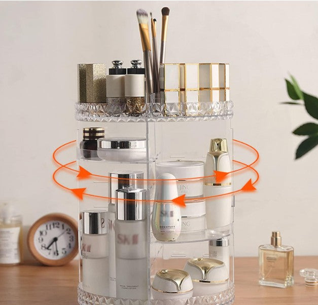 Organizador Maquillaje 360° Giratorio ⚡